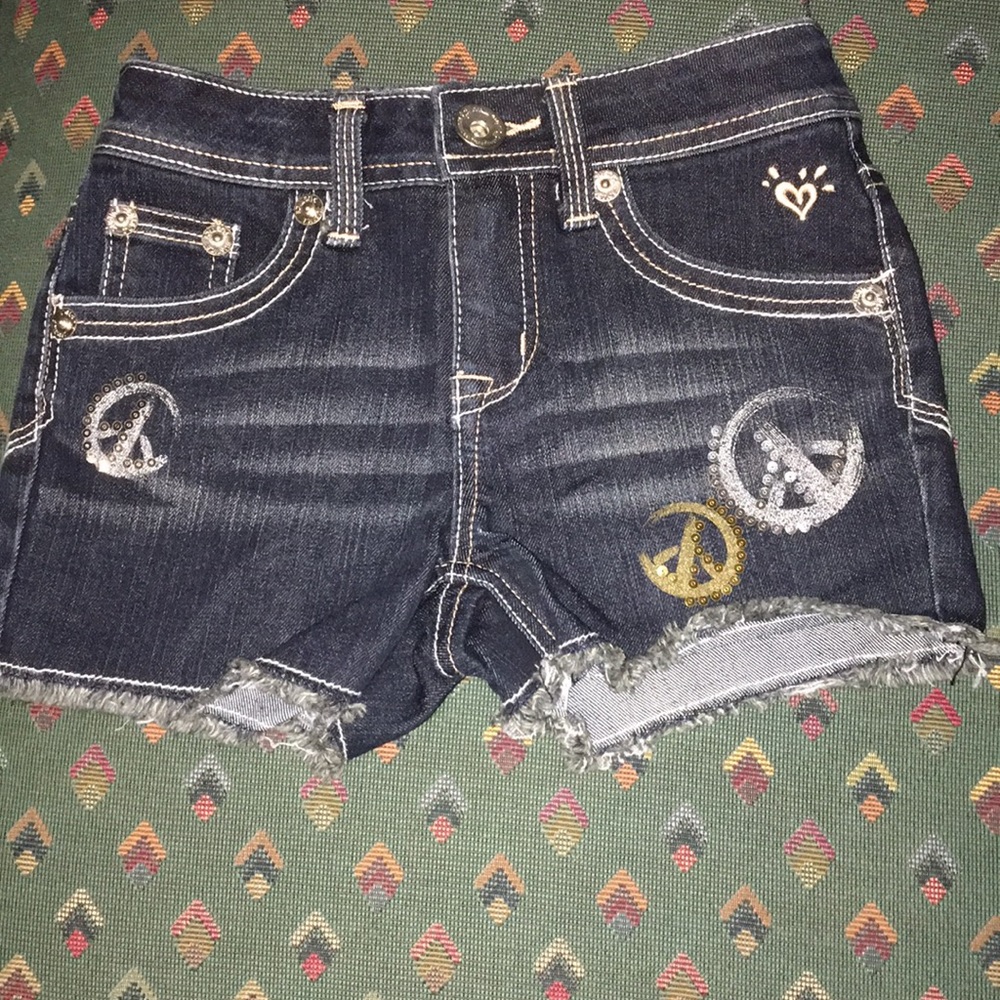 NWT Justice girls denim shorts size 10 slim